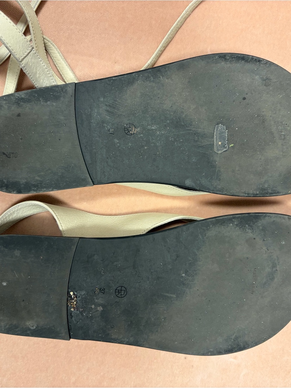 The Row Ivory Sandals - Picture 2 of 3